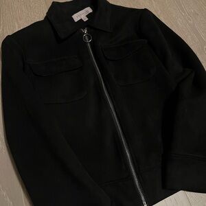 Women’s Philosophy Black Suede Moto Jacket US S